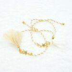 Βραχιόλι με χρυσές λεπτομέρειες και πούπουλο - CC252-0