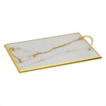 Μαρμάρινος Δίσκος Γάμου με Χρυσές Λεπτομέρειες nova ΚΔ2030