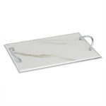 Εκλεπτυσμένος Μαρμάρινος Δίσκος Γάμου με Ασημένιες Λαβές novaΚΔ2032