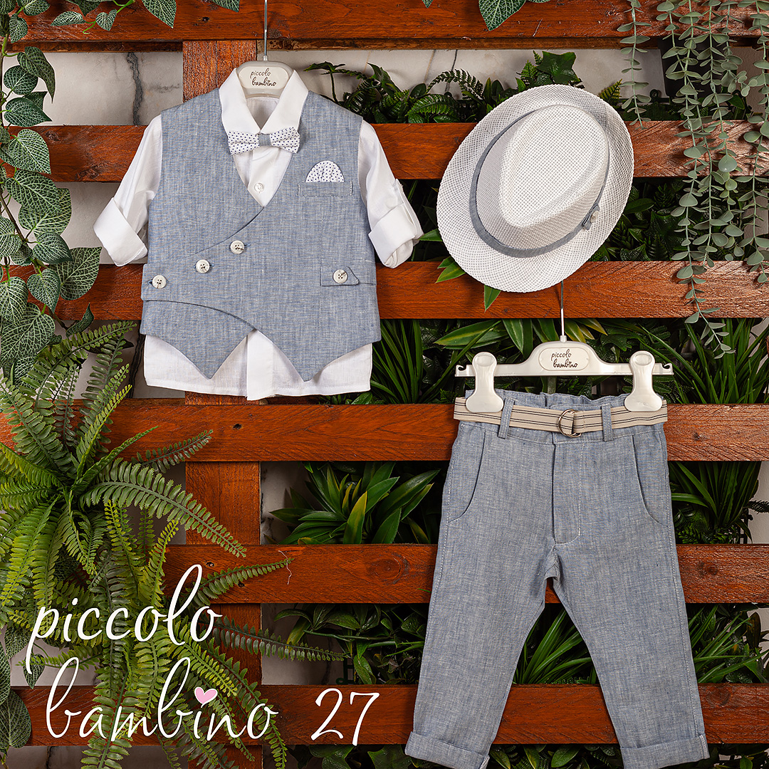 Βαπτιστικό Σετ "Piccolo Bambino 27" – Κλασική Φινέτσα με Μοντέρνο Ύφος 958 γκρί Βαπτιστικό Σετ "Piccolo Bambino 27" – Κλασική Φινέτσα με Μοντέρνο Ύφος 958 γκρί - Image 1