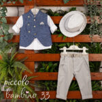 Βαπτιστικό Σετ "Piccolo Bambino 33" – Κλασική Αρχοντιά με Μοντέρνα Αίσθηση959 μπλε