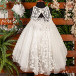 Βαπτιστικό Φόρεμα "Piccolo Bambino 41" – Ρομαντική Δαντέλα & Αέρινο Τούλι902 - Image 2