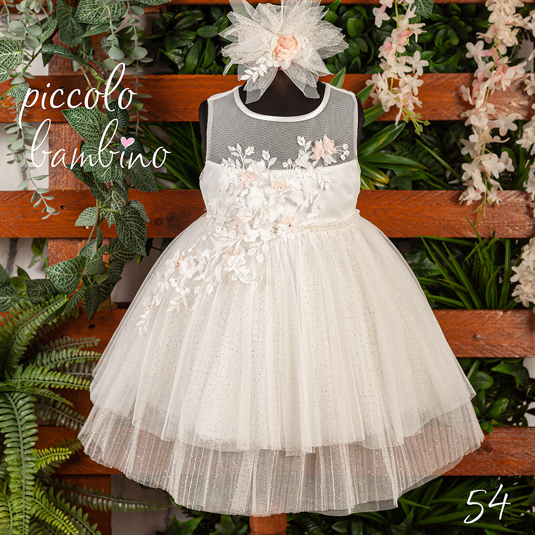 Επίσημο Φόρεμα Βάπτισης 54 σε Ροζ-Σαμπανί Απόχρωση904 Επίσημο Φόρεμα Βάπτισης 54 σε Ροζ-Σαμπανί Απόχρωση904 - Image 1