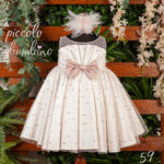 Εκλεπτυσμένο Βαπτιστικό59  Φόρεμα με Πέρλες και Σατέν Φιόγκο919