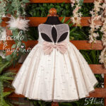 Εκλεπτυσμένο Βαπτιστικό59  Φόρεμα με Πέρλες και Σατέν Φιόγκο919 - Image 3