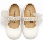 Βαπτιστικό παπούτσι Babywalker για κορίτσι BS3596-ιβουάρ Λευκό - Image 4