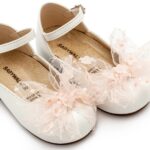Βαπτιστικό παπούτσι babywalker για κορίτσι BW4853 ιβουάρ ροζ