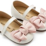 Βαπτιστικό παπούτσι babywalker για κορίτσι BW4857 Ιβουάρ ροζ