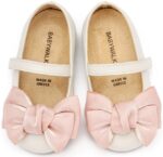 Βαπτιστικό παπούτσι babywalker για κορίτσι BW4857 Ιβουάρ ροζ - Image 4