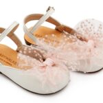 Βαπτιστικό παπούτσι babywalker για κορίτσι BW4858 Ιβουάρ ροζ