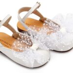Βαπτιστικό παπούτσι babywalker για κορίτσι BW4858 Ιβουάρ Λευκό