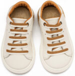 Βαπτιστικό παπούτσι Babywalker για αγόρι EXC5294 λευκό-μπεζ - Image 2