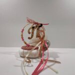 Μπομπονιέρα βάπτισης χειροποίητη με μονόγραμμα