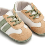 Βαπτιστικό παπούτσι αγκαλιάς Babywalker MI1128 μπεζ-μέντα