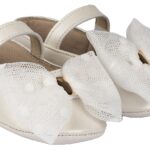 Βαπτιστικό παπούτσι για κορίτσι Bbabywalker Mi1573 ιβουάρ