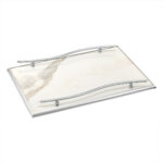 "Πολυτελής Δίσκος Γάμου με Μαρμάρινη Όψη & Μεταλλικές Λεπτομέρειες" nova ΚΔ2001