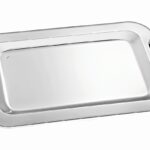 Κλασική Πολυτέλεια σε Ασημί – Δίσκος Γάμου με Πλεκτές Λαβές novaΚΔ2101