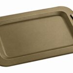 Ορθογώνιος Δίσκος Γάμου σε Χρυσό Ματ με Χρυσές Ανάγλυφες ΛαβέςKΔ2121nova