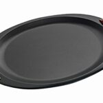 Οβάλ Δίσκος Γάμου σε Μαύρο Ματ με Χρυσές και Μπορντό Διακοσμητικές Λαβές nova ΚΔ2130