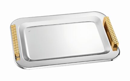 Δίσκος Γάμου με Χρυσές Ανάγλυφες Λαβές nova ΚΔ2134