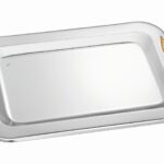 Ορθογώνιος Δίσκος Γάμου με Χρυσές Διακοσμητικές Λαβές ΚΔ2145nova