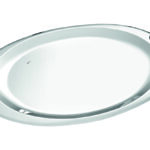 Κομψός Οβάλ Δίσκος Γάμου με Ασημένιες Διακοσμητικές Λαβές novaΚΔ2162