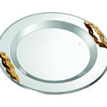 Δίσκος Γάμου με Χρυσές Ανάγλυφες Λαβές – Σύμβολο Ένωσης & Πολυτέλειας novaΚΔ2173