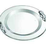 Δίσκος Γάμου με Ανάγλυφες Ασημί Λαβές – Διαχρονική Κομψότητα & Ρομαντισμός novaΚΣ2174