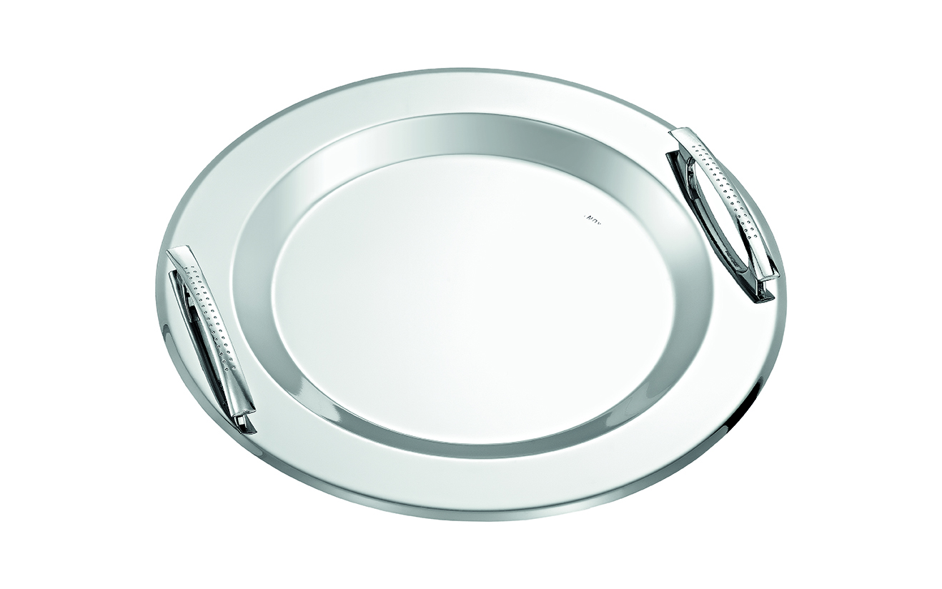 ΚΔ2178 Δίσκος Γάμου με Μοντέρνε ς Ανάγλυφες Λαβές – Διαχρονική Αισθητική και Κομψότητα novaΚΔ2178 - Image 1