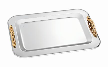 Δίσκος Γάμου Ανοξείδωτος με Χρυσές Λαβές – Διαχρονική Πολυτέλεια novaΚΔ225