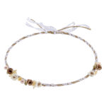 Επάργυρα Στέφανα Γάμου με Δαντέλα και Φυσικά Στοιχεία – Ρομαντική Διαχρονικότητα novaΚΣ