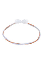 Ρομαντικά Επάργυρα Στέφανα Γάμου με Κρυστάλλινη Λάμψη και Φιόγκο novaΚΣ303