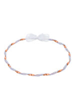 Επάργυρα Στέφανα Γάμου με Στριφτή Διχρωμία και Λαμπερά Κρύσταλλα novaΚΣ304