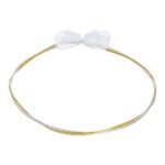 Επάργυρα Στέφανα Γάμου με Διπλό Στριφτό Σχέδιο σε Ασημί & Χρυσό Τόνο novaΚΣ307