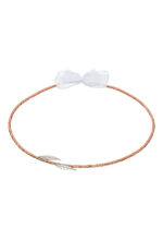 "Επάργυρα Στέφανα Γάμου με Ροζ Χρυσό και Διακοσμητικά Φύλλα novaΚΣ310