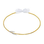 "Επάργυρα Στέφανα Γάμου με Χρυσές Λεπτομέρειες και Ασημένια Φύλλα novaΚΣ311