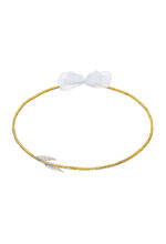 "Επάργυρα Στέφανα Γάμου με Χρυσές Λεπτομέρειες και Ασημένια Φύλλα novaΚΣ311