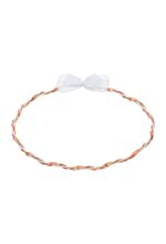 Στέφανα Γάμου Επάργυρα με Ροζ Χρυσό σε Ελικοειδή Σχέδιο novaΚΣ314