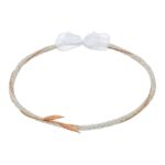 Επάργυρα Στέφανα Γάμου με Ροζ Χρυσές Λεπτομέρειες & Λαμπερές Ψηφίδες novaΚΣ323