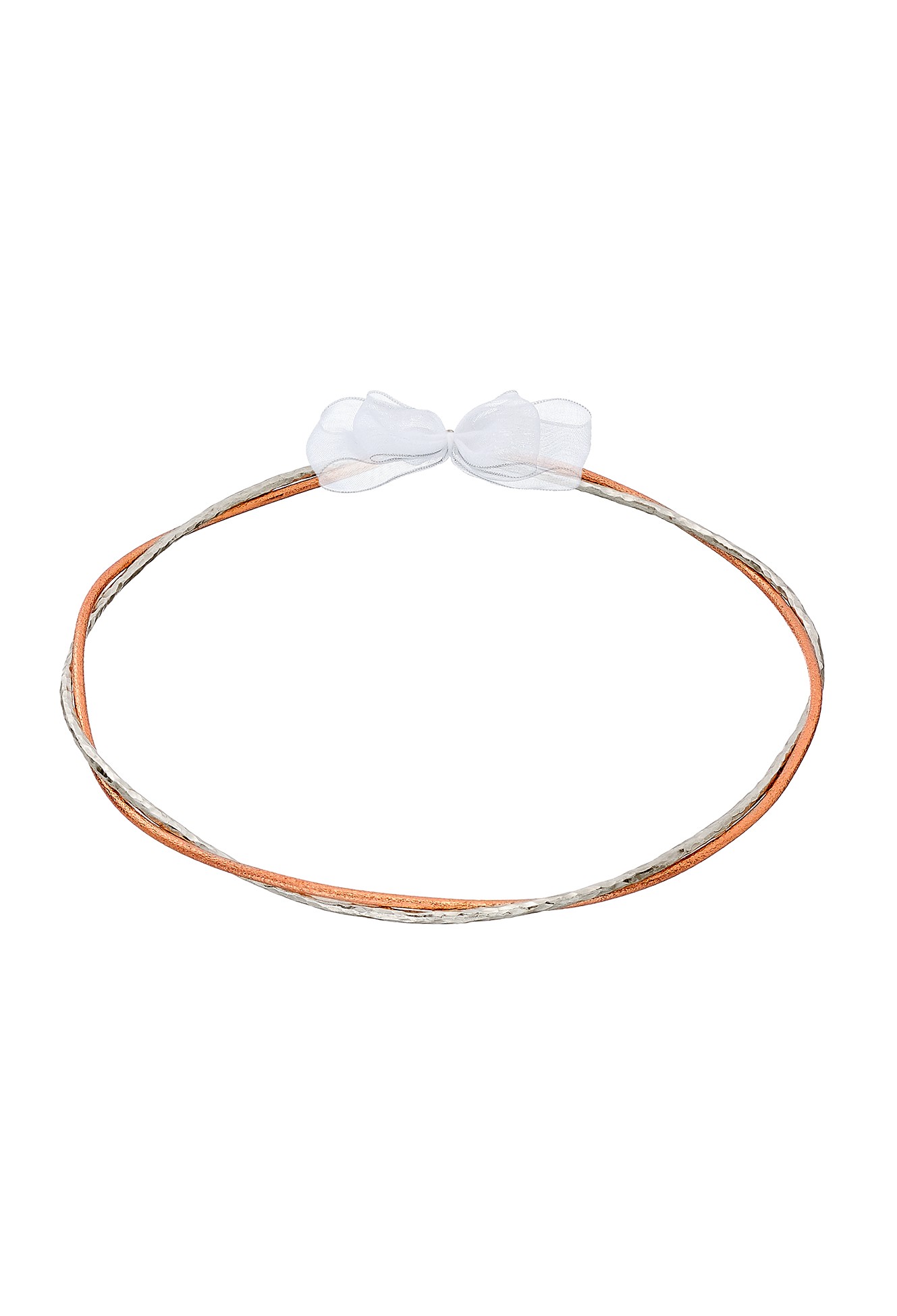 ΚΣ 335 Επάργυρα Στέφανα Γάμου με Διχρωμία Ροζ Χρυσού & Ασημιού – Απόλυτος Ρομαντισμός novaΚΣ335 - Image 1