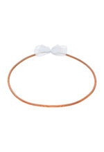 Επάργυρα Στέφανα Γάμου με Λευκή Οργάντζα novaKS336