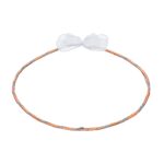 Επάργυρα Στέφανα Γάμου με Ρομαντική Κορδέλα novaKS343