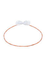 "Ροζ Χρυσά Στέφανα Γάμου με Λαμπερές Λεπτομέρειες – Ρομαντική Αρμονία novaΚΣ343