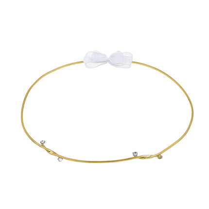 Χρυσά Στέφανα Γάμου με Διακριτικά Στοιχεία Λάμψης novaΚΣ352