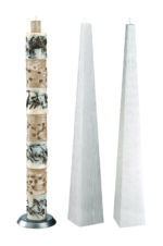 ✨ Λαμπάδες Γάμου "Πυραμίδα της Αγάπης" – Εντυπωσιακή Αρχιτεκτονική Ομορφιά ✨nova14 - Image 3