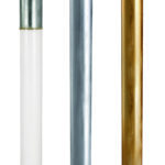 Λαμπάδες Γάμου με Μίνιμαλ Αισθητική και Κομψές Μεταλλικές Λεπτομέρειες nova 8