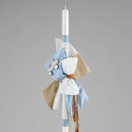 Λαμπάδα Βάπτισης «Ρετρό Αυτοκίνητο» σε Απαλές Αποχρώσεις ΛΒ236