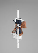 Τίτλος: Λαμπάδα Βάπτισης με Υφασμάτινο Διακοσμητικό Δέσιμο ΛΒ243