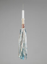 Λαμπάδα Βάπτισης με Boho Διακόσμηση και Ξύλινο Στοιχείο ΛΒ249