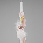 Ρομαντική Λαμπάδα Βάπτισης με Νεραϊδένια Διακόσμηση ΛΒ261